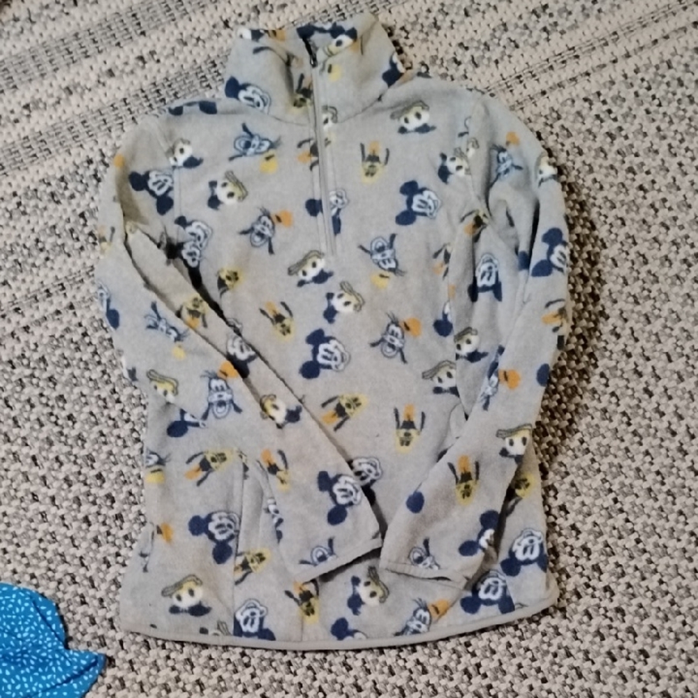 Disney Gray Fleece with Cartoon Design